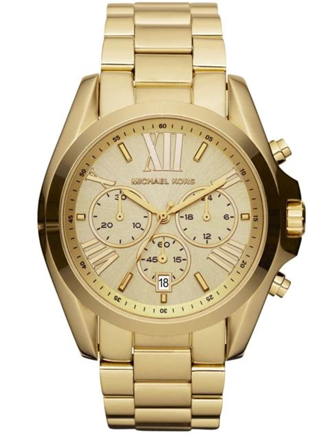 michael kors oversized bradshaw gold watch|michael kors bradshaw chronograph watch.